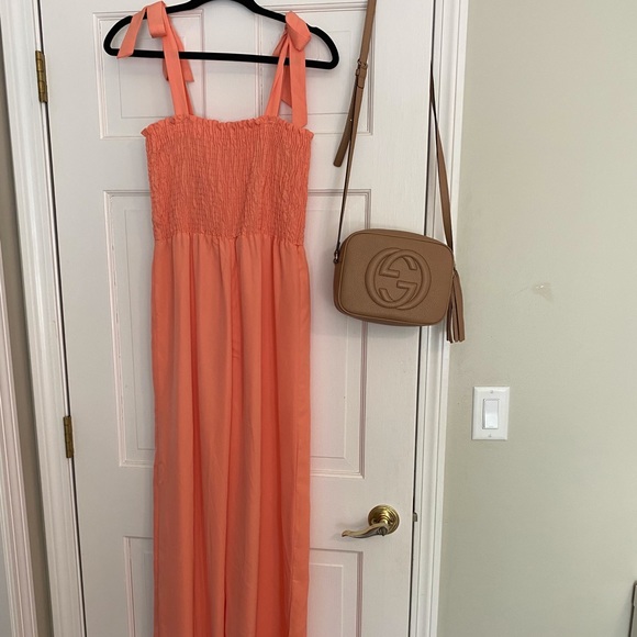 Pink Lily salmon jumpsuit - Picture 4 of 5